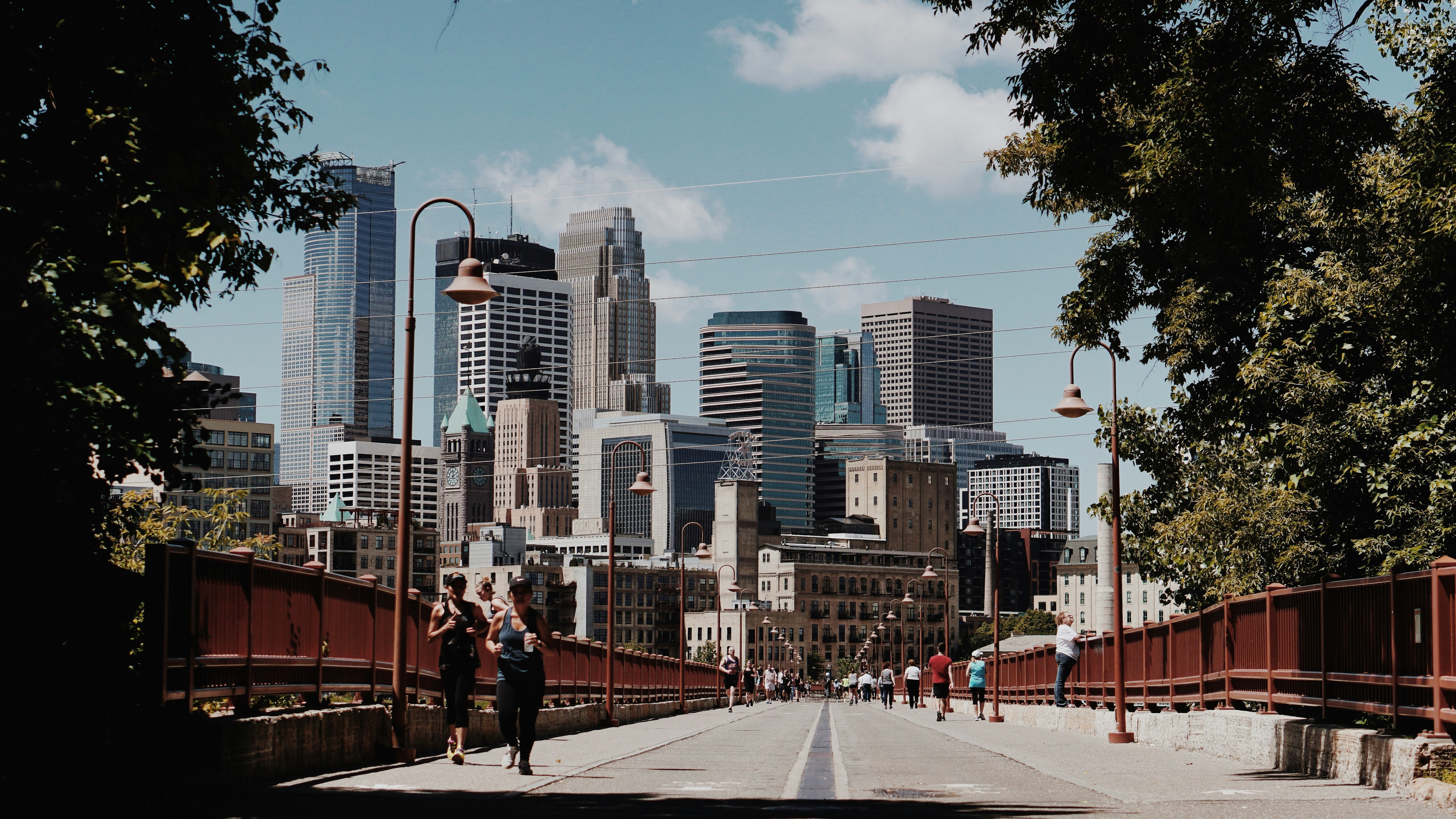 Minneapolis skyline from the Stone Arch Bridge